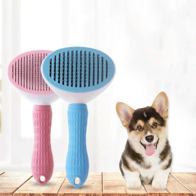 One-key hair removal dog comb beauty styling cat automatic hair fading self-cleaning needle comb pet comb dog hair brush